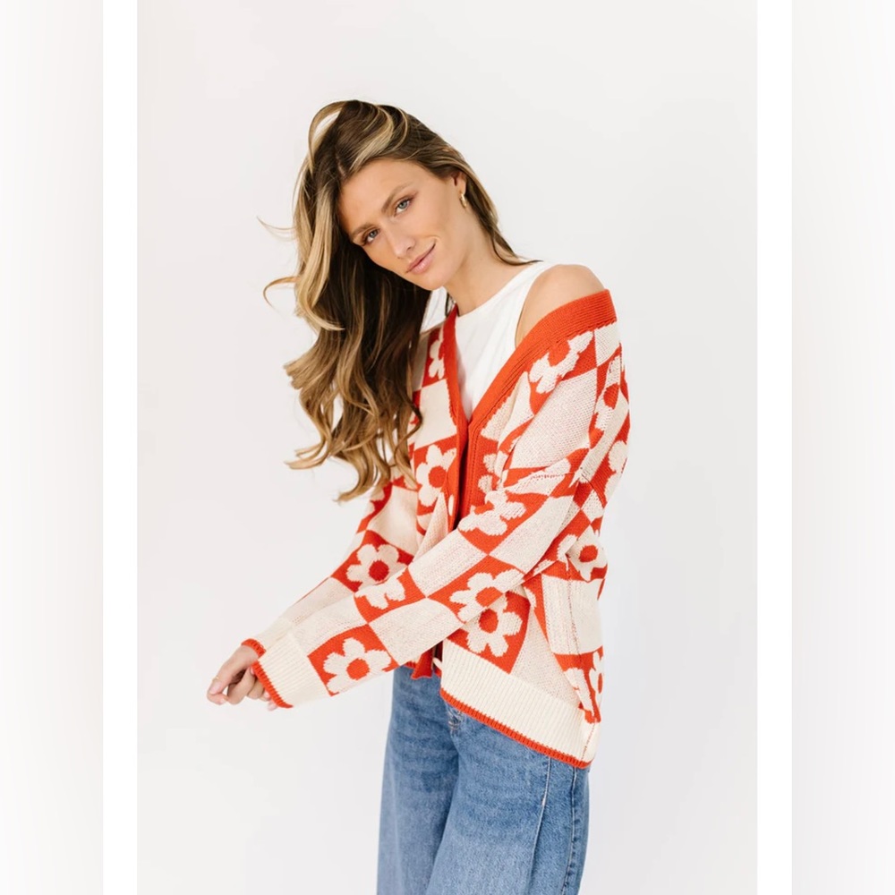 HOLD PLEASE FLORAL CARDIGAN - Picture 4 of 7